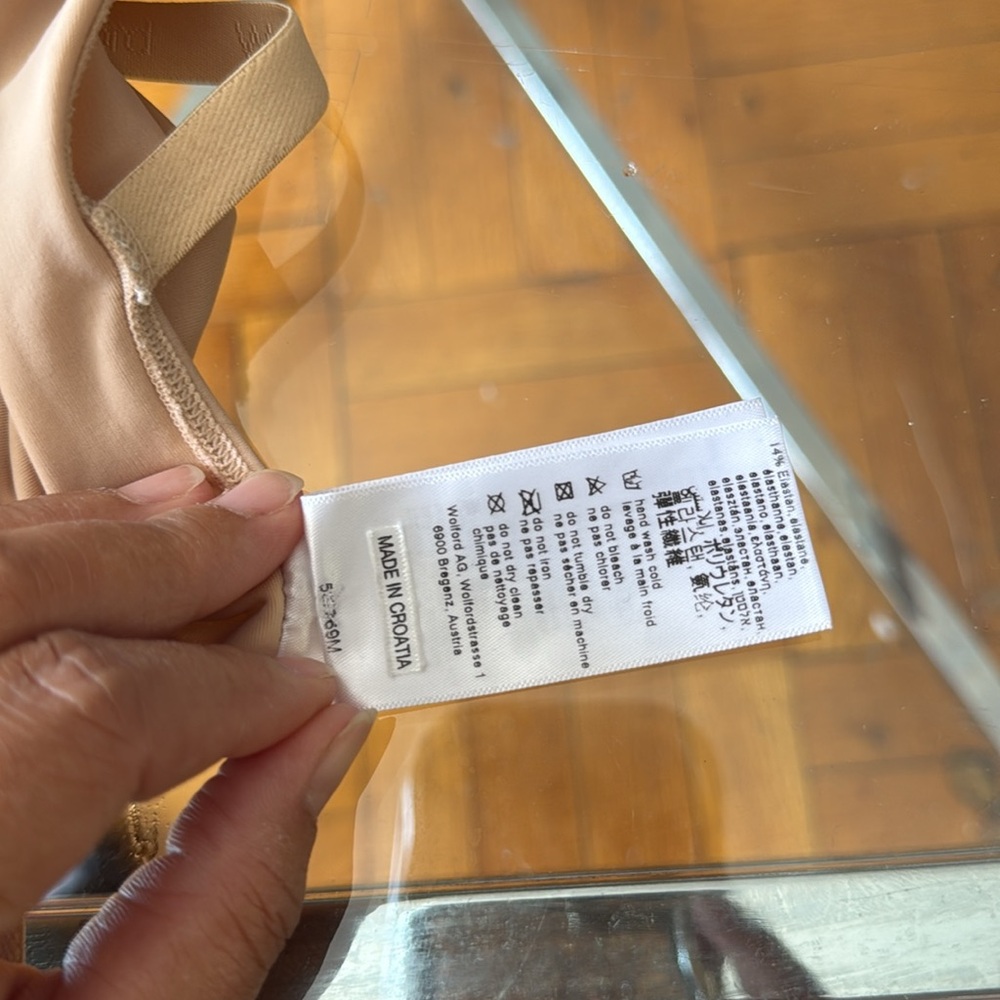 WOLFORD Sheer Touch Stretch Jersey Underwire Bodysuit - Women’s Size M/ B Cup - Picture 8 of 13